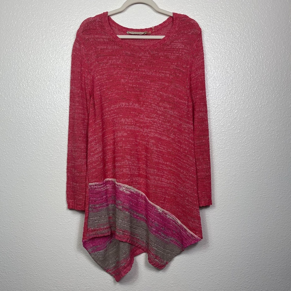 Soft Surroundings Red and Pink Tunic Like New Condition